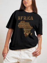 Buy Women's Casual Short Sleeve Top with Africa Map Graphic Print - Round Neck, Fit for only $22.54 at Flexi Africa!